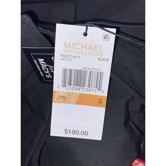 MICHAEL Michael Kors Black Hooded Raincoat Women's Size Small NWT - Picture 9 of 9